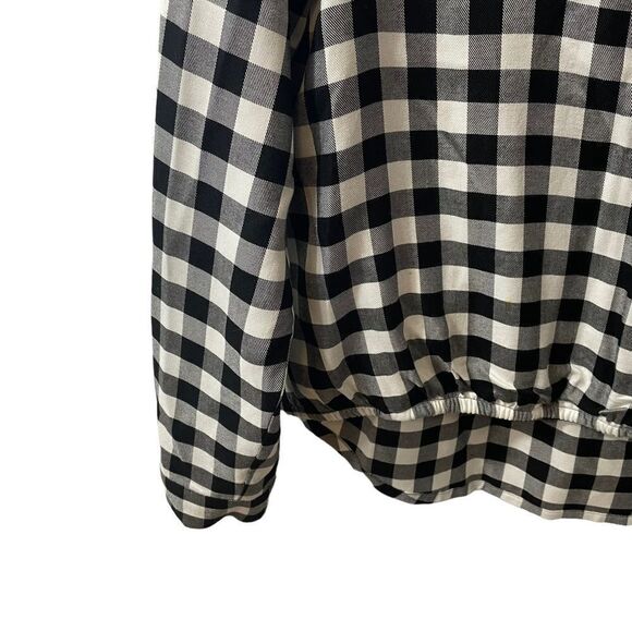 Madewell Wrap-Front Shirt in Buffalo Check Size MED - Picture 7 of 11